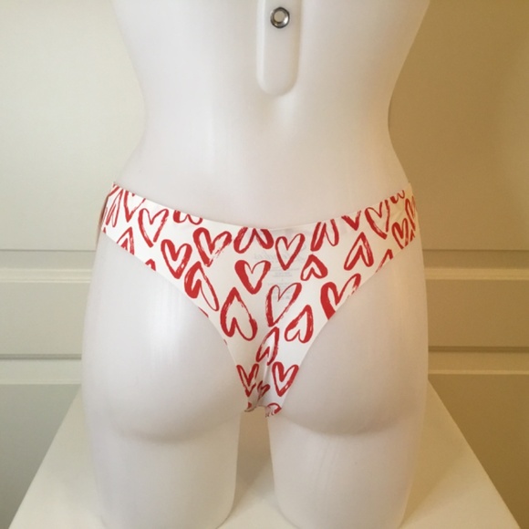 Splendies Heart Design No ShowThong Panties - Picture 4 of 5